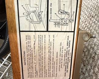 Craftsman Miter Box with Saw