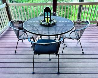 Wrought Iron Table and Chairs / Patio Set
