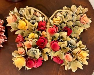 Wooden Butterfly Wreath