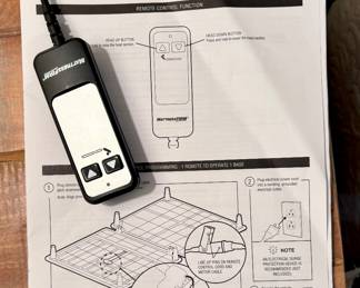 Adjustable Bed with Memory Foam Mattress (with risers to make it taller)