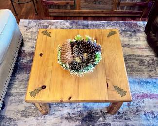 Log Cabin Style Coffee Table