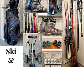 Golf Clubs and Skis
