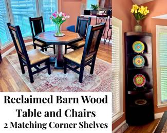 Reclaimed Barn Wood Table and Chairs