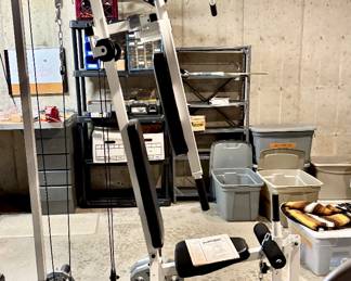 Small Compact Home Gym Perfect for an Apartment with Weights