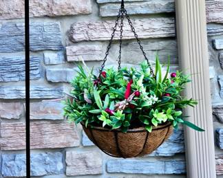 Shepards Hook with Hanging Basket