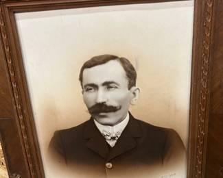 $50 1875 carved frame & photo