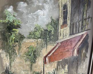 French Quarter painting by Myrl D'Arcy $85