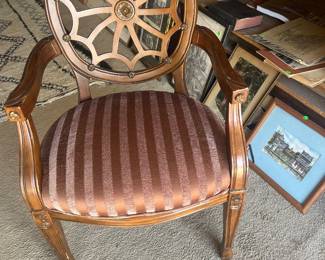 Sheraton style armchair $100
