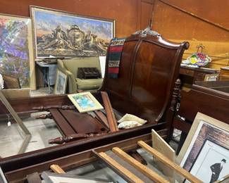 Sleigh Bed $125