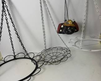 073 setof4hangingplantholdersmetaldec