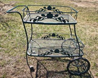 009 vintagegreenmetaloutdoorpatiobarca