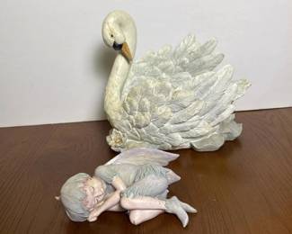 037 wmgswanandsleepingfairyfigurineset