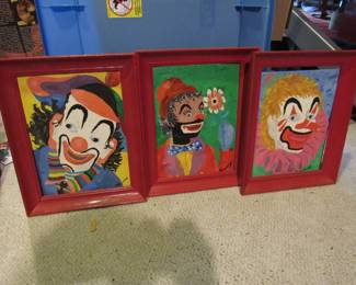 vintage clown art