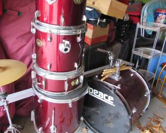 Vintage Peace drum set ($100)