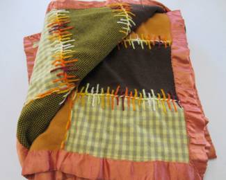 Antique wool quilt that is cute also