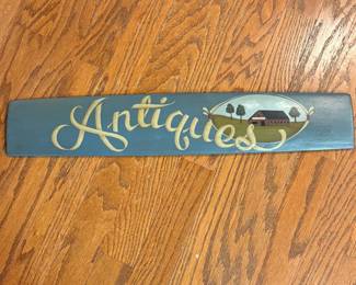 166 handpaintedantiquesstorewoodensign