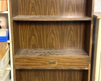 315 vintagecampaignstylewoodenbookcasew