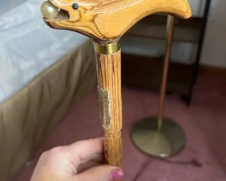 199 handcarvedwhalewoodenwalkingcane