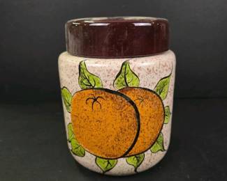 525 vintagehandpaintedceramickitchencan