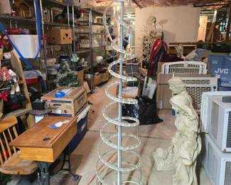 454 ledlightedspiralchristmastreeoutdoo