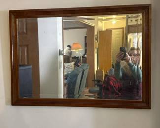 035 32x24traditionalwoodframedwallmir