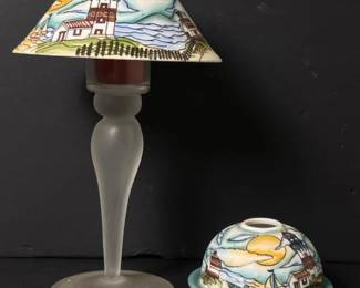 132 coastallighthousecandlelampsetwith