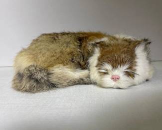 087 realisticsleepingcatfigurinebrownta