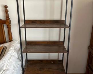187 5shelfmetalandwoodbookcase