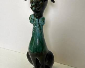 086 vintagebluemountainpotterytallbowt