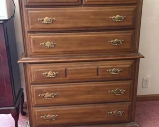 458 tall7drawerwoodendressercolonialre