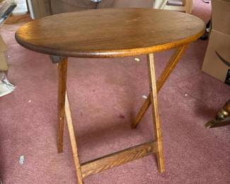 029 ovalwoodensidetraytable