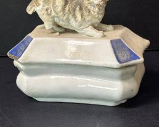 140 ceramiccatfigurinetrinketbox