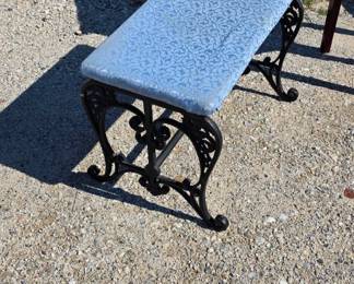Cast iron bench