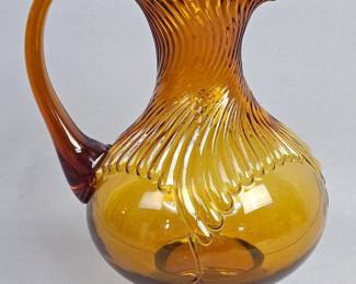 Amber Glass Pitcher