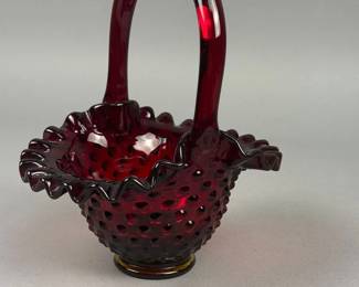 Fenton Ruby Red Basket