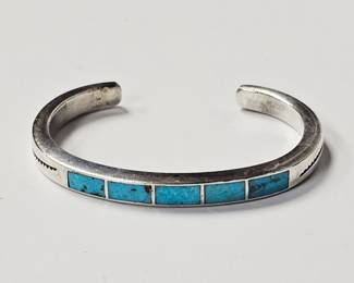 Sterling Turquoise Cuff Bracelet