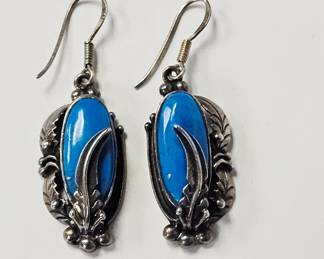 Sterling Turquoise Earrings