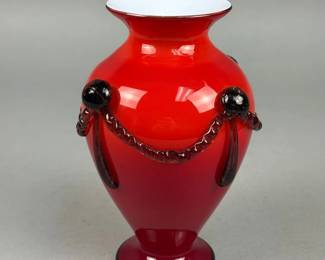 Red Tango Glass Vase
