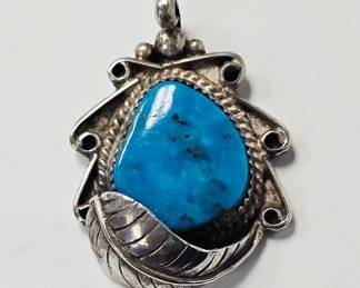Sterling Turquoise Pendant