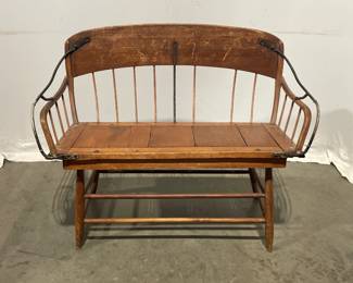 Lot 5204  Antique Victorian Buggy Seat Bench