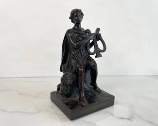Lot 6005  Vintage Cast Bronze Orpheus Sculpture