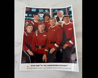 Lot 5246  Vintage Signed Star Trek VI Photograph  Signed Nichelle Nichols