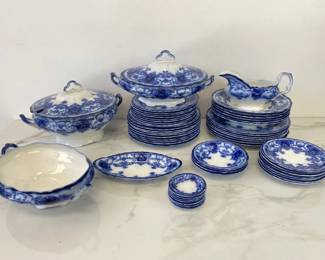 Lot 6033  Victorian Dainty Flow Blue China  John Maddock  Sons