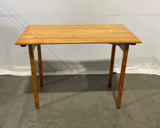 Lot 5184  Vintage Wooden Folding Sewing Table
