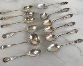 Lot 1464  Vintage Sterling Silver Assorted Spoons