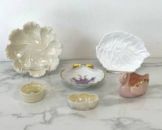 Lot 1356  Assorted Porcelain  Belleek  Spode  Lenox  Limoges