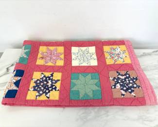 Lot 1238  Vintage Hand Stitched Quilt