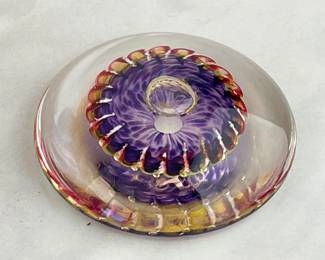 Lot 6034  Art Glass Paperweight Signed MSGS