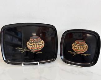 Lot 5263  Vintage Couroc Serving Platters