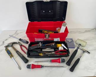 Lot 1389  Tool Box w Hand Tools